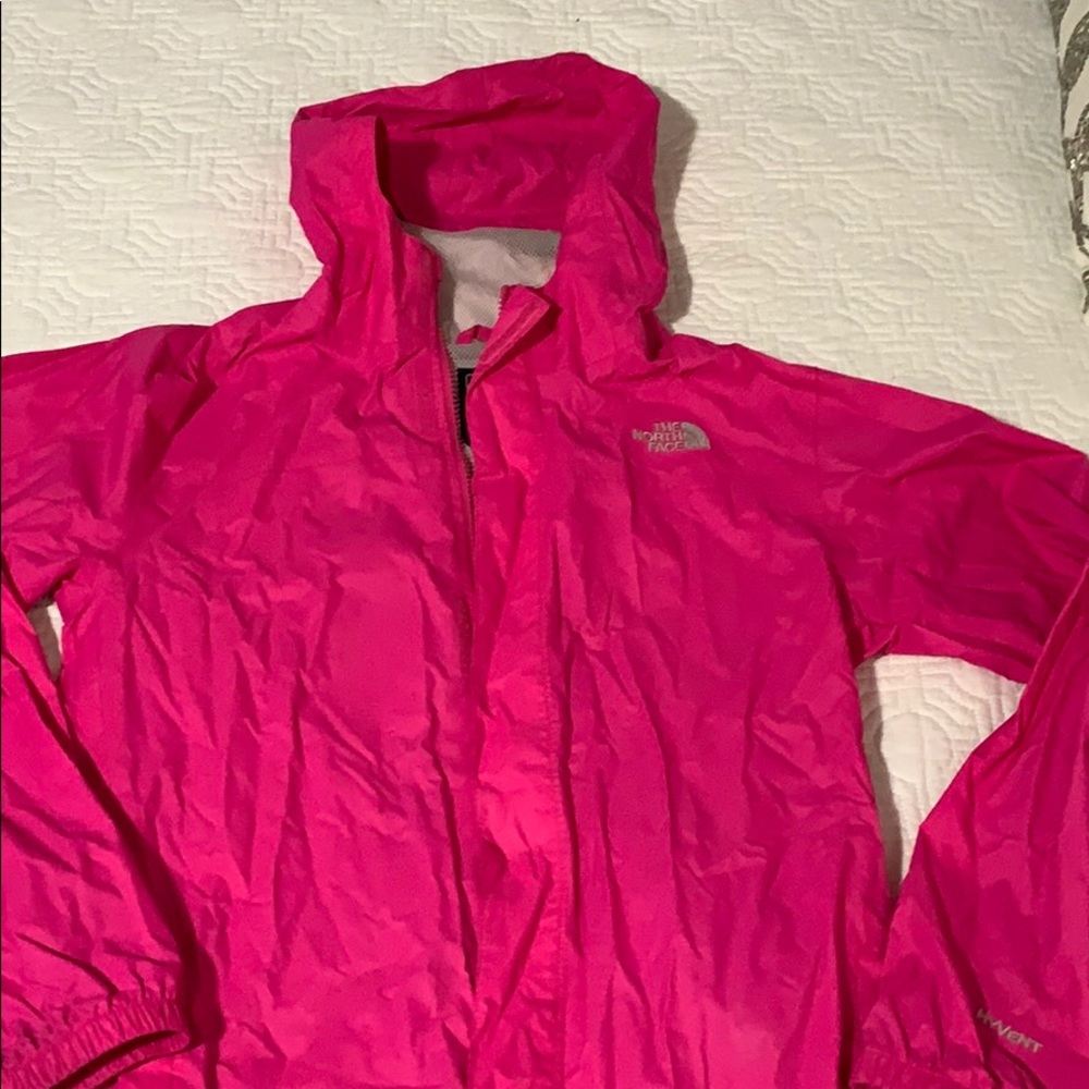 North Face girls raincoat XL